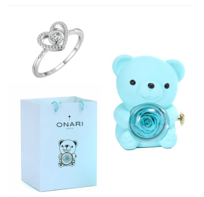 Valentine's Day gift box eternal rose and jewelry